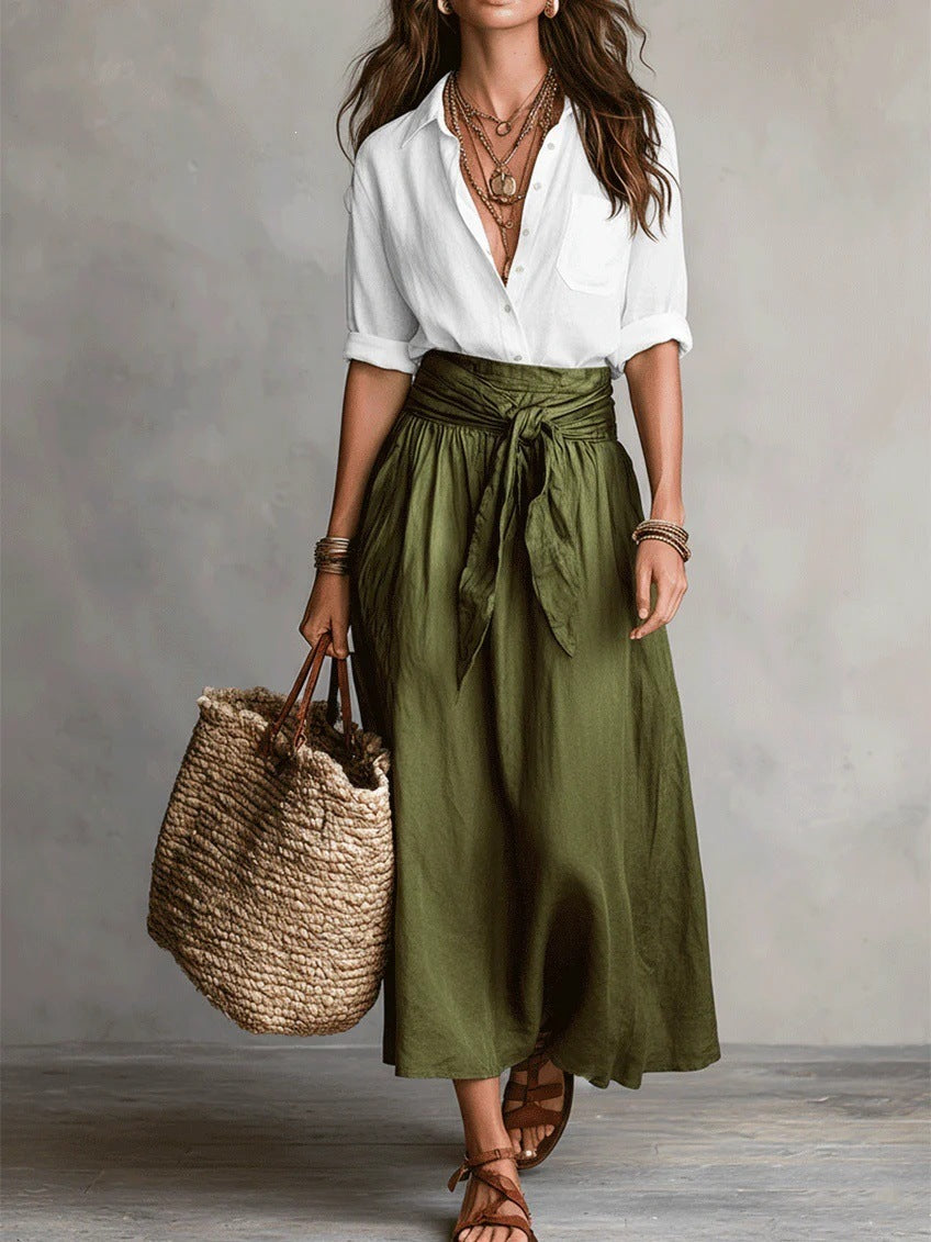 Conjunto de falda y camisa