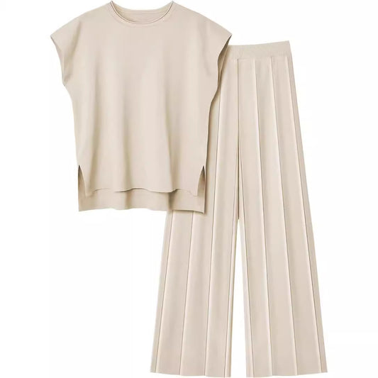 Conjunto chaleco y pantalón ancho