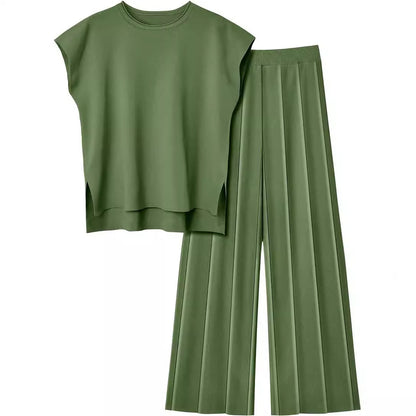 Conjunto chaleco y pantalón ancho