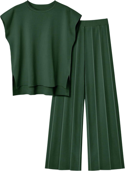 Conjunto chaleco y pantalón ancho