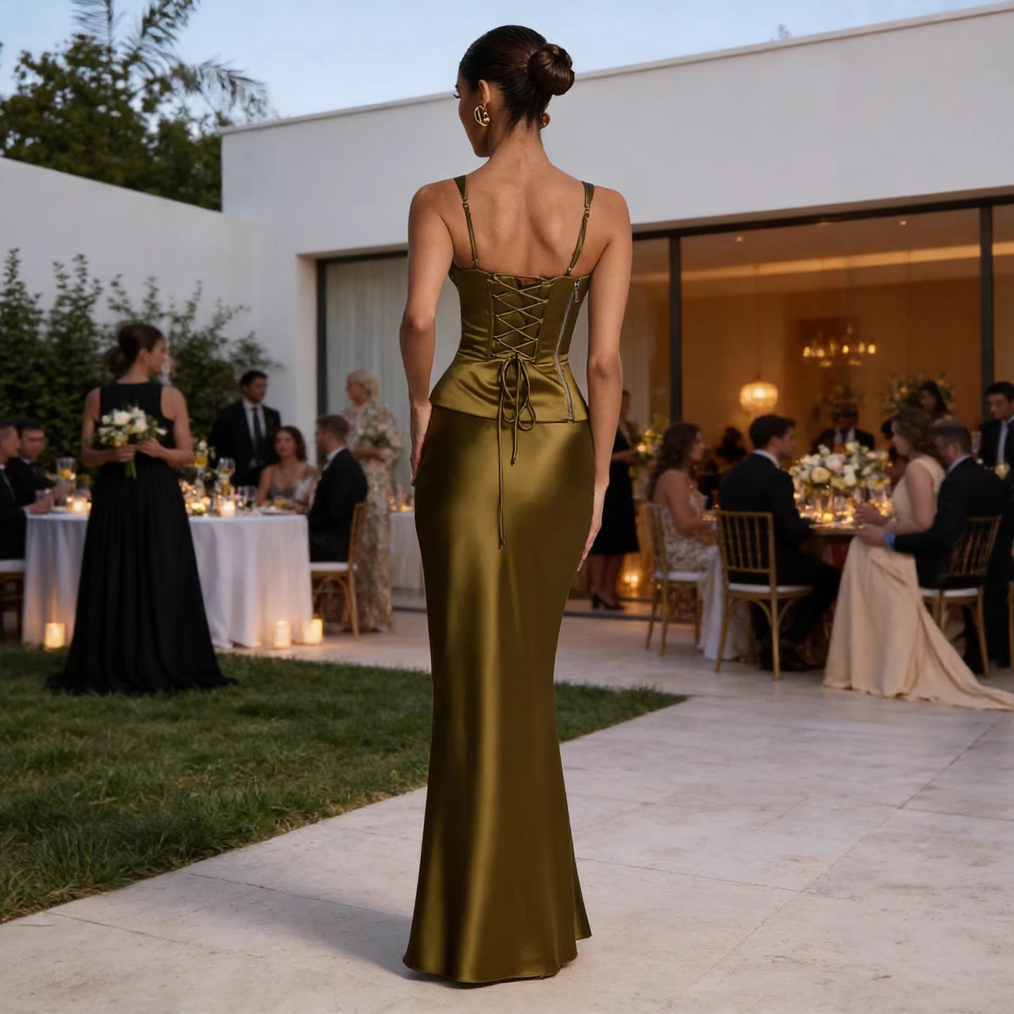 Vestido satinado