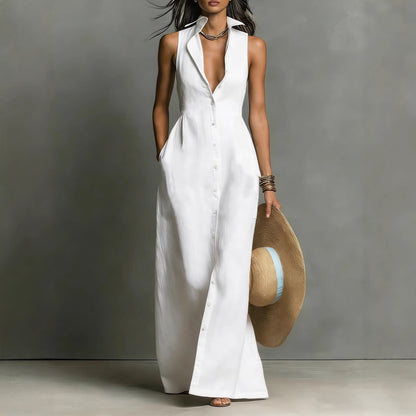 Vestido estilo blusa sin mangas