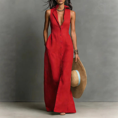 Vestido estilo blusa sin mangas