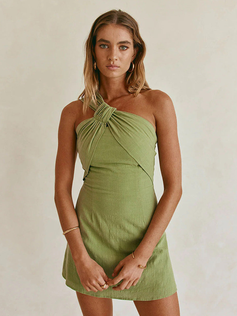 vestido corto con tirante �nico