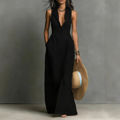 Vestido estilo blusa sin mangas