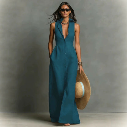 Vestido estilo blusa sin mangas