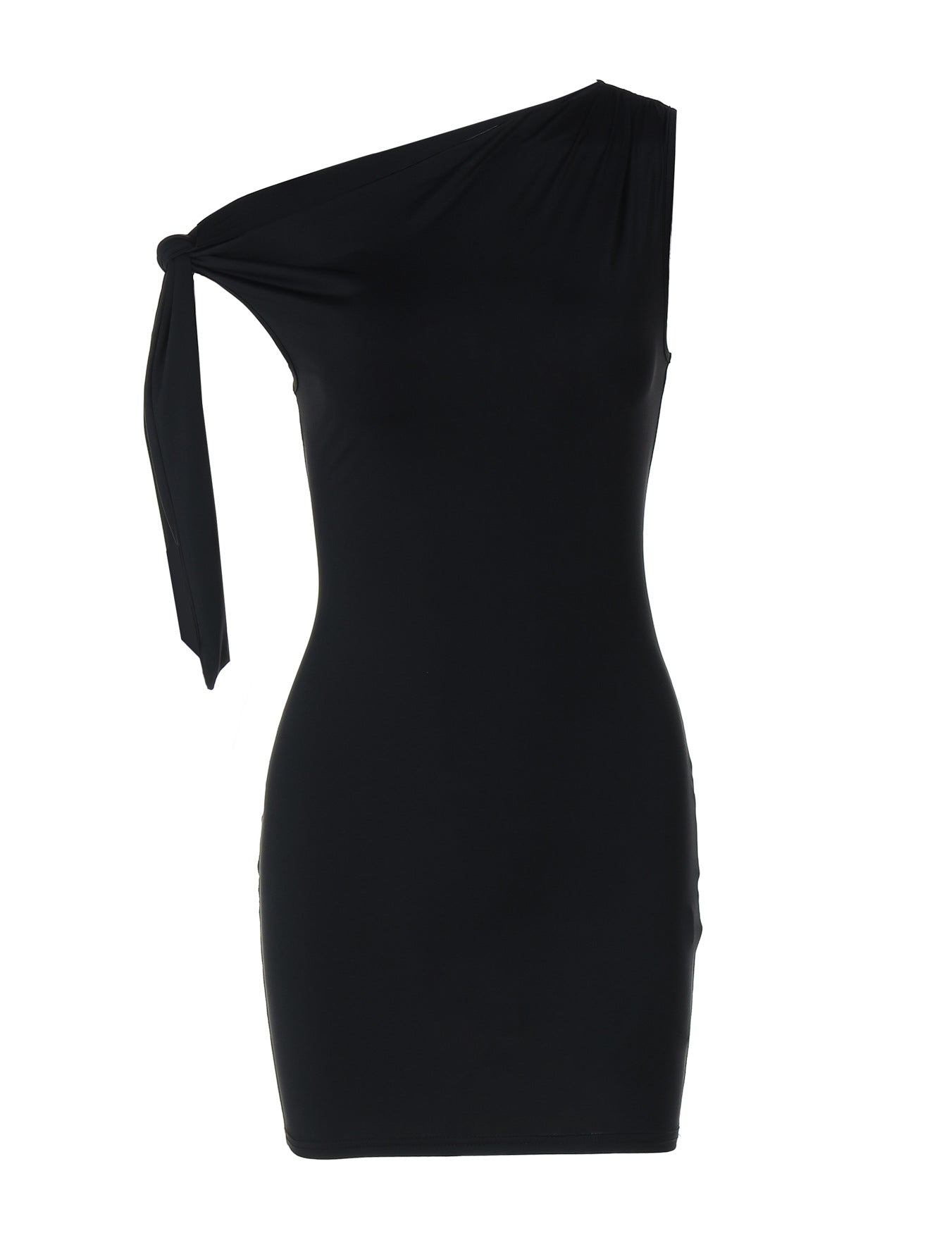Vestido corto con lazo lateral