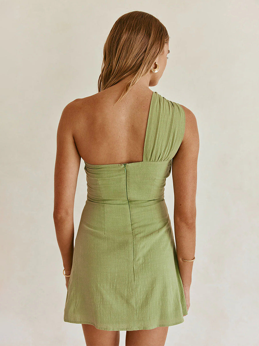 vestido corto con tirante �nico