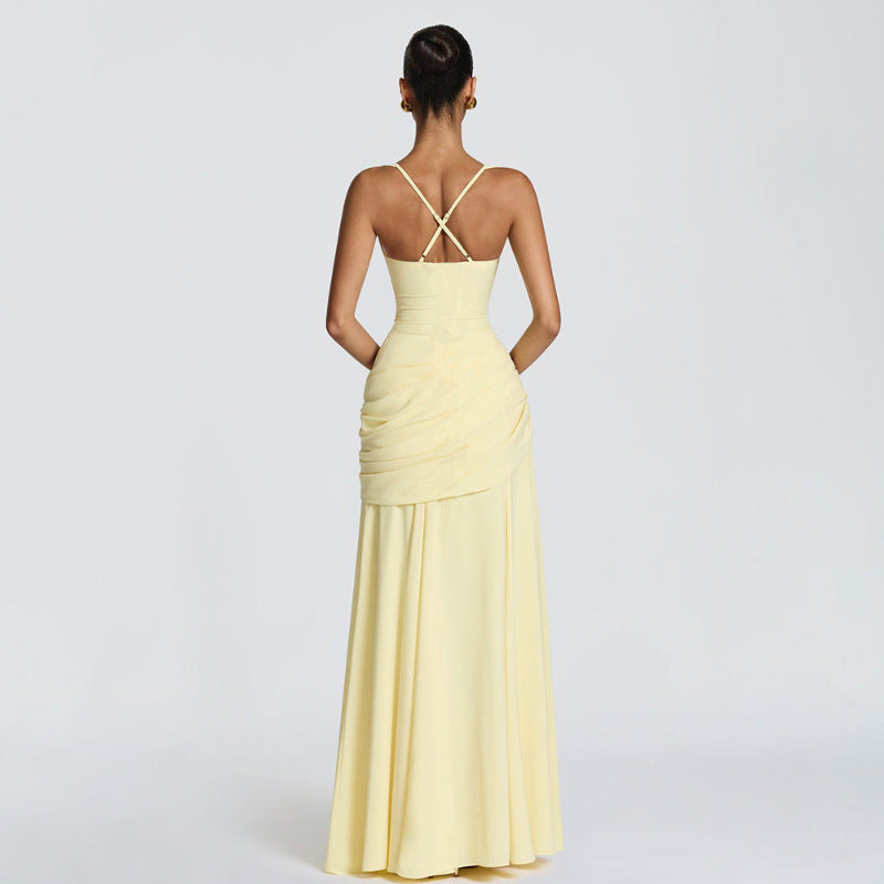 Vestido con falda larga al vuelo
