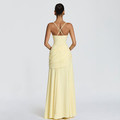 Vestido con falda larga al vuelo