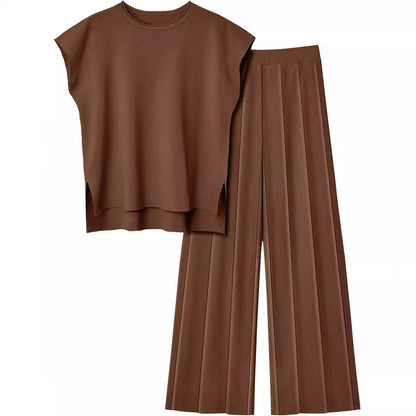 Conjunto chaleco y pantalón ancho