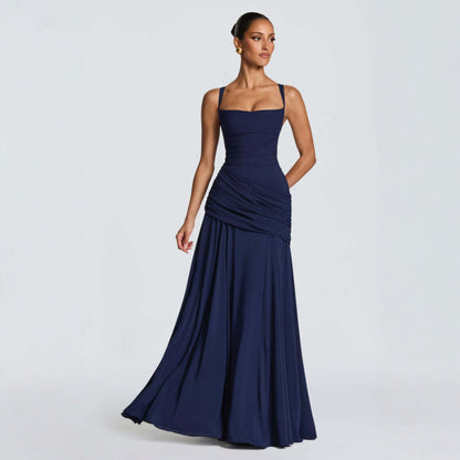Vestido con falda larga al vuelo