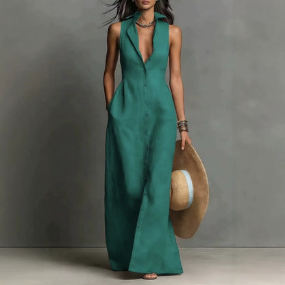Vestido estilo blusa sin mangas