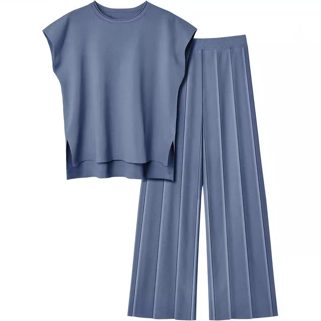 Conjunto chaleco y pantalón ancho