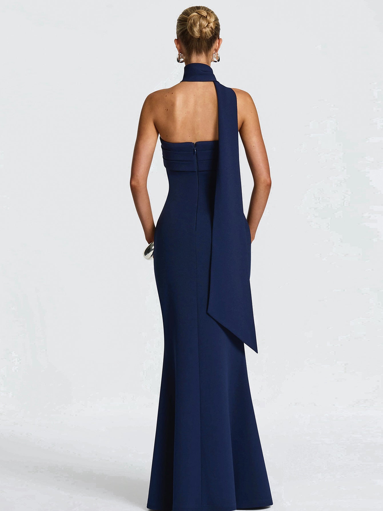 Vestido largo palabra de honor