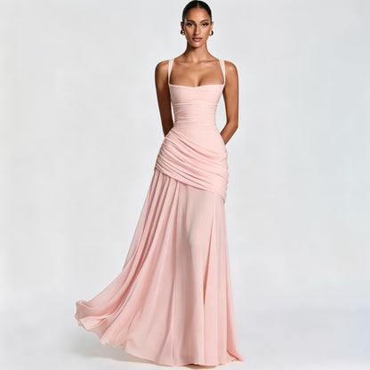 Vestido con falda larga al vuelo