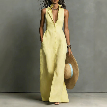 Vestido estilo blusa sin mangas