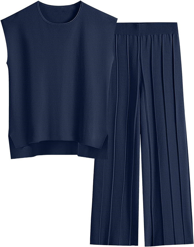 Conjunto chaleco y pantalón ancho