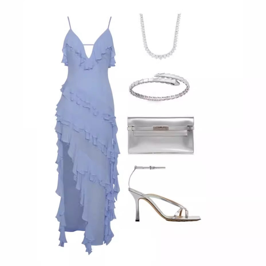 Vestido con volantes