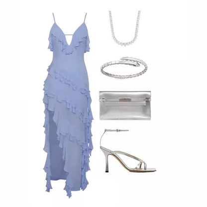 Vestido con volantes