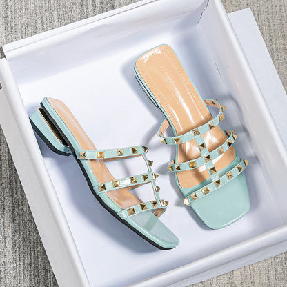 Sandalias de tacon medio