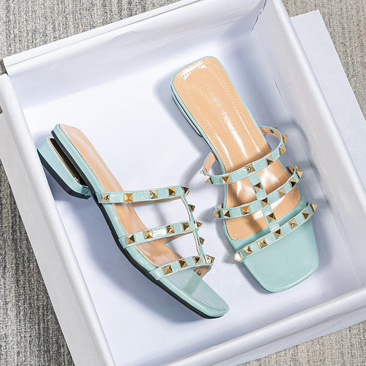Sandalias de tacon medio