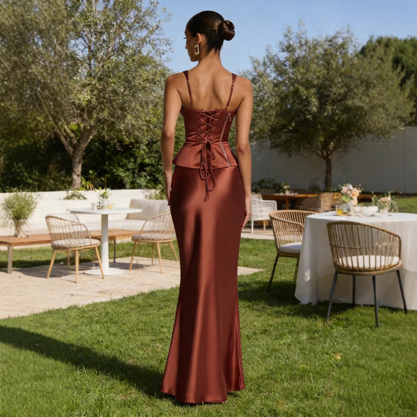 Vestido satinado