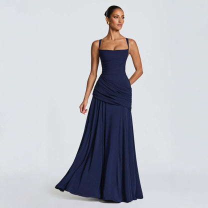 Vestido con falda larga al vuelo